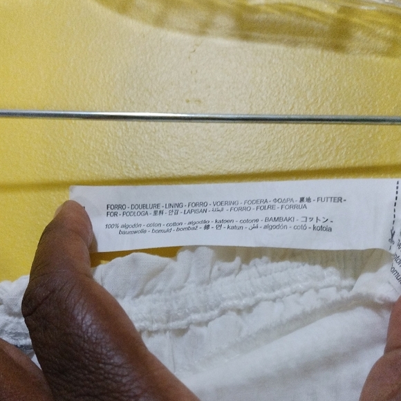 Zara White Scoop Neck Flutter Sleeve Midi Dress Size Medium - Picture 6 of 10